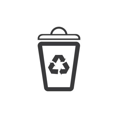 Çöp kutusu vektör illüstrasyonuName 