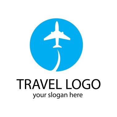 Seyahat logosu vektör tasarımı şablon-vektörü