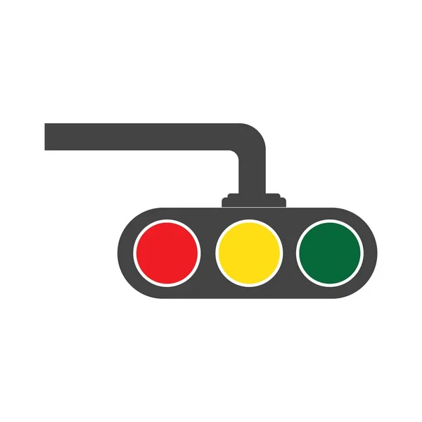 Traffic Light Icon Design Templat — стоковый вектор