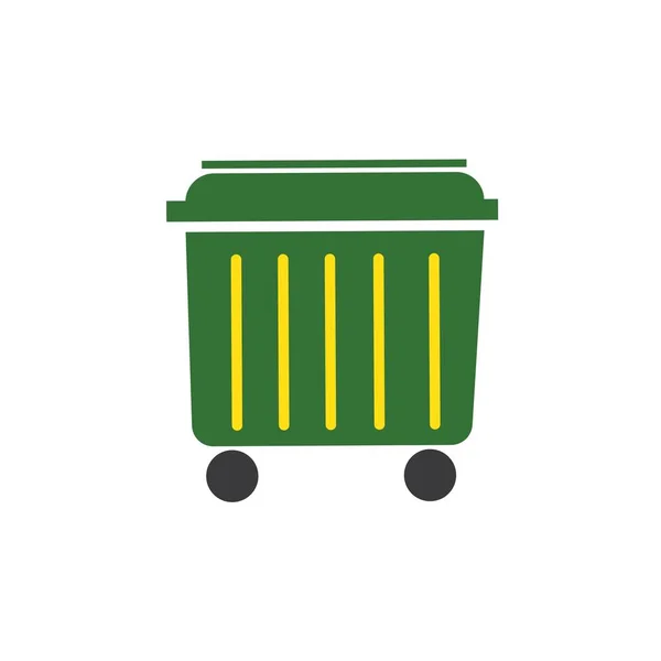 Trash Can Icon Vector Illustration — Stock Vector