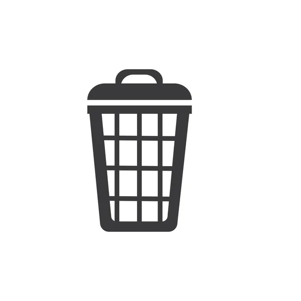 Trash Can Icon Vector Illustration — Stock Vector