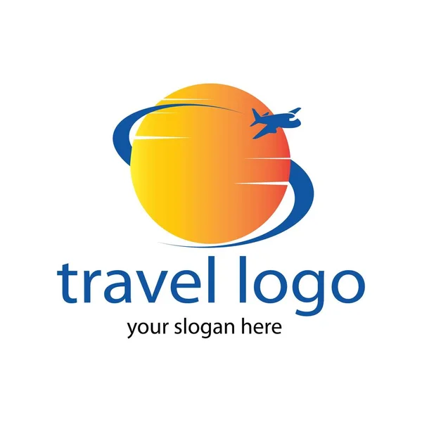 Travel Logo Vector Icon Design Template Vector — Stock Vector