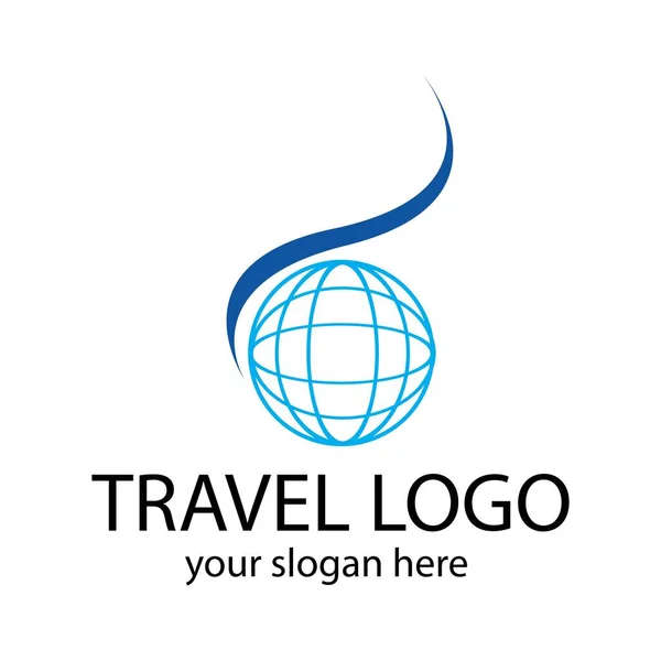 Εικονίδιο Σχεδίασης Διανύσματος Λογότυπου Ταξιδιού — Διανυσματικό Αρχείο