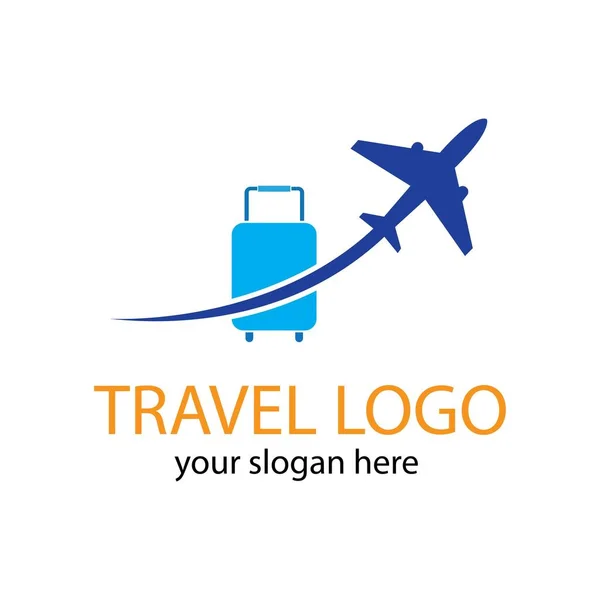 Logo Voyage Vecteur Icône Design Modèle Vecteur — Image vectorielle