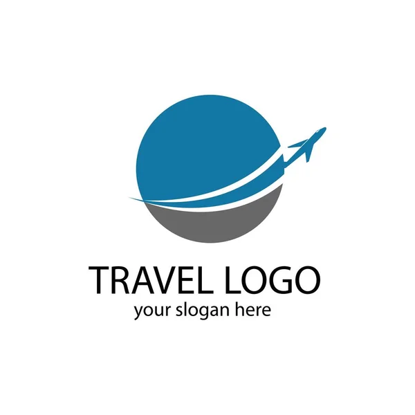 Travel Logo Vector Icon Design Template Vector — Stock Vector