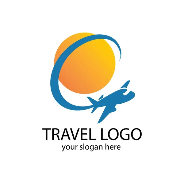 Travel Logo Vector Icon Design Template Vector — Stock Vector