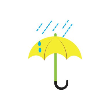 şemsiye simgesi vektör illüstrasyon şablonu tasarımı