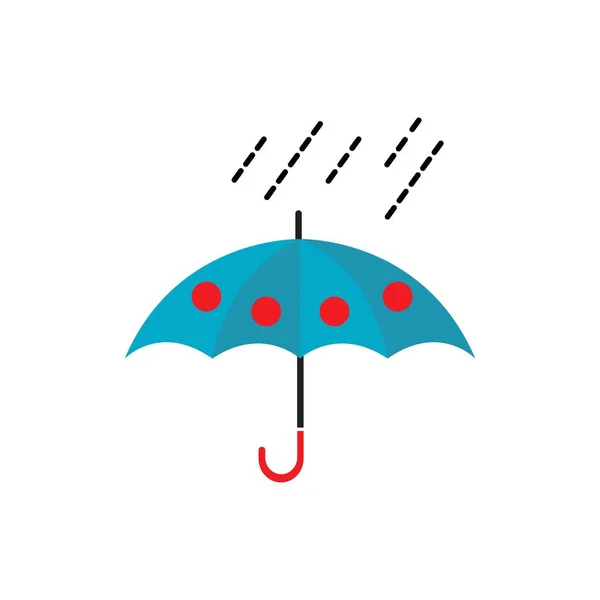 傘アイコンベクトルイラストテンプレートデザイン — ストックベクタ
