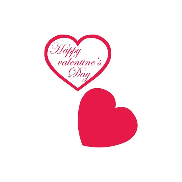 Valentines Day Logo Design Vector Ilustrační Šablona — Stockový vektor
