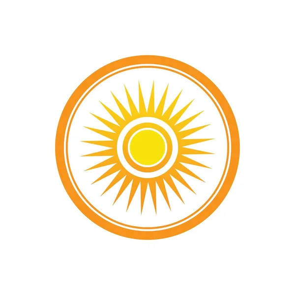 Векторная Иллюстрация Шаблона Дизайна Логотипа Солнца — стоковый вектор