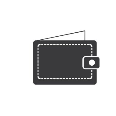 cüzdan simgesi vektör resmetme şablonu