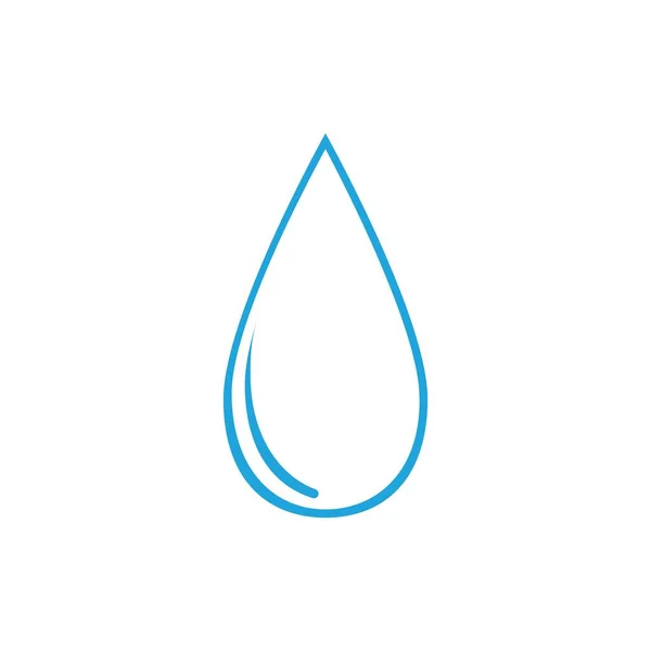 Agua Gota Logotipo Plantilla Vector Ilustración Diseño — Archivo Imágenes Vectoriales