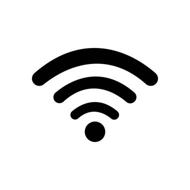 Wi-fi simgesi. internet simgesi vektörü
