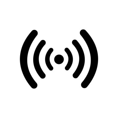 Wi-fi simgesi. internet simgesi vektörü