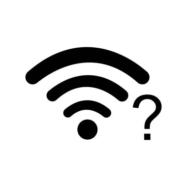 Wi-fi simgesi. internet simgesi vektörü