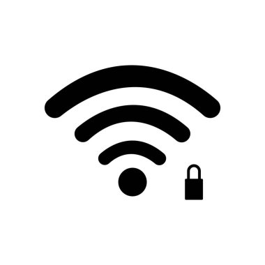Wi-fi simgesi. internet simgesi vektörü
