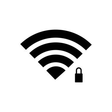 Wi-fi simgesi. internet simgesi vektörü