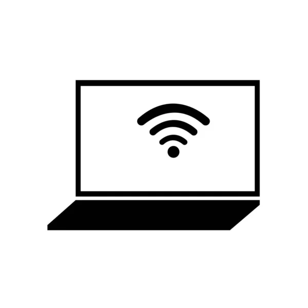 Wlan Ikone Internet Symbolvektor — Stockvektor