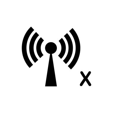 Wi-fi simgesi. internet simgesi vektörü