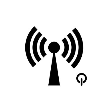 Wi-fi simgesi. internet simgesi vektörü