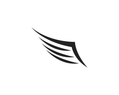 Wing Falcon Logo Şablonu vektör çizimi tasarımı