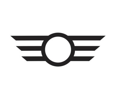 Wing Falcon Logo Şablonu vektör çizimi tasarımı