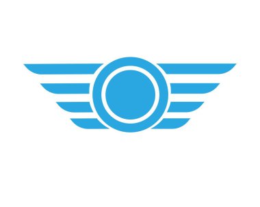 Wing Falcon Logo Şablonu vektör çizimi tasarımı