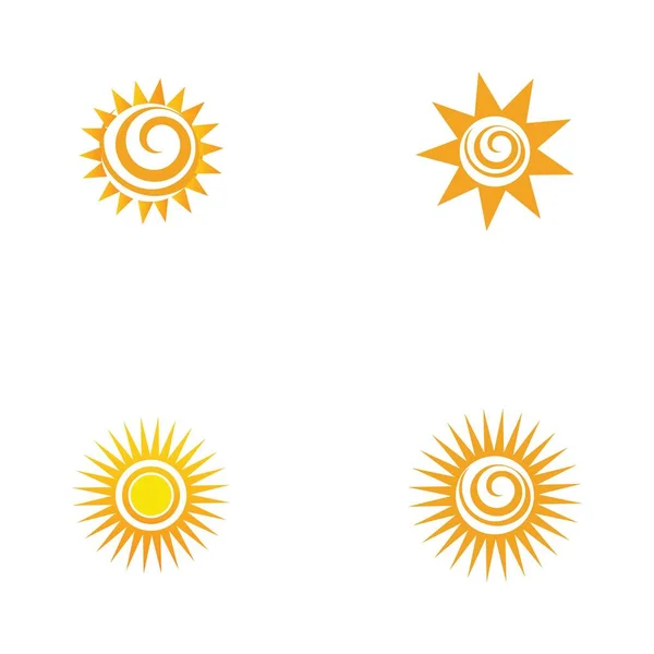 Дизайн Векторной Иллюстрации Логотипом Солнца — стоковый вектор