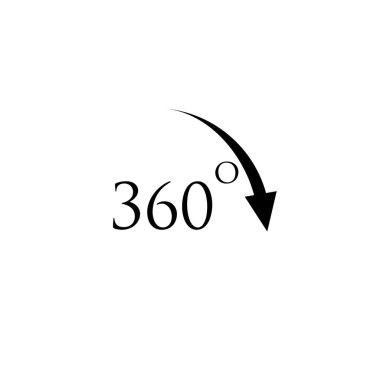 360 degress simge tasarım şablonu