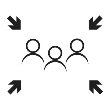 Acil tahliye noktası tabelası, toplama noktası tabelası, vektör illüstrasyonu.