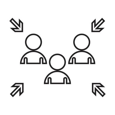 Acil tahliye noktası tabelası, toplama noktası tabelası, vektör illüstrasyonu.