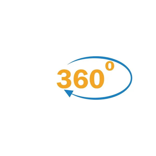 Modèle Illustration Icône Dégressivité 360 — Image vectorielle
