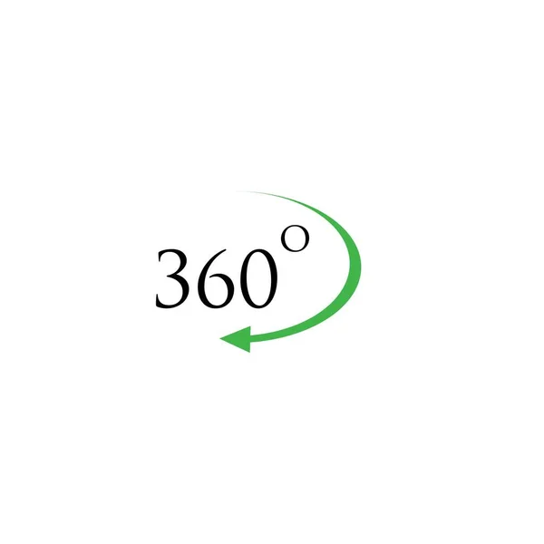 Modèle Illustration Icône Dégressivité 360 — Image vectorielle
