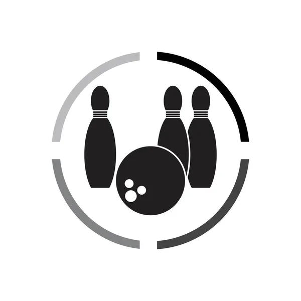 Bowling Symbol Vektor Illustration Design — Stockvektor