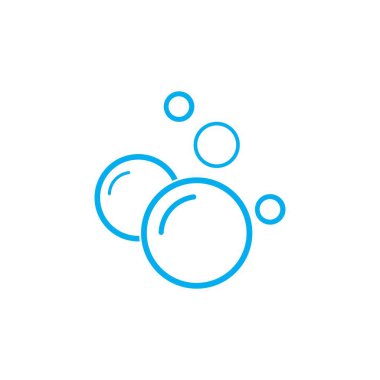 Kabarcık su vektörü çizim şablonu