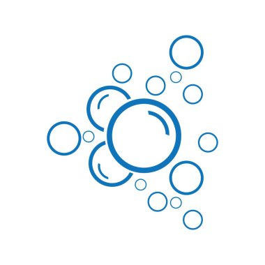 Kabarcık su vektörü çizim şablonu