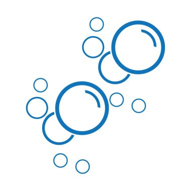 Kabarcık su vektörü çizim şablonu