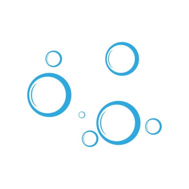 Kabarcık su vektörü çizim şablonu