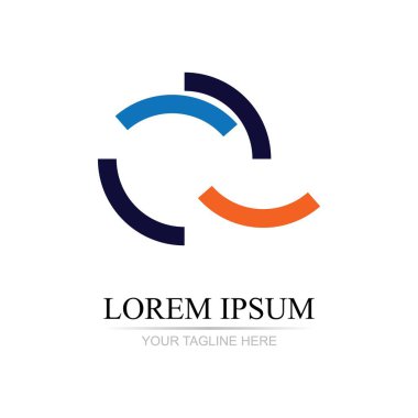 Harf Q Business soyut birlik vektör logosu tasarım şablonu