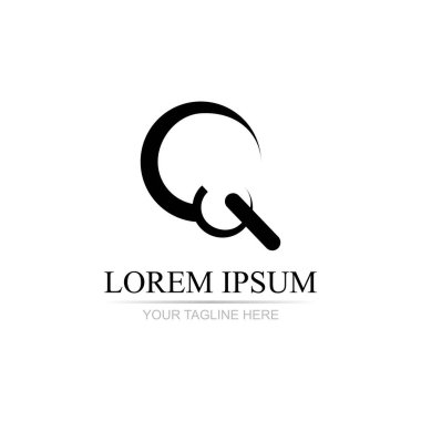 Harf Q Business soyut birlik vektör logosu tasarım şablonu