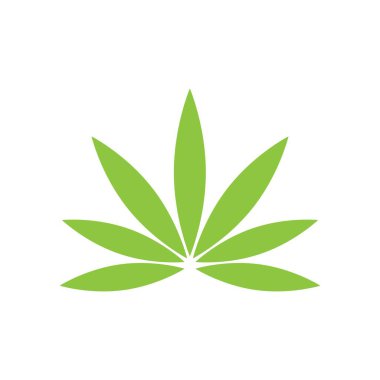 Esrar yaprağı vektör çizim simgesi dekoru