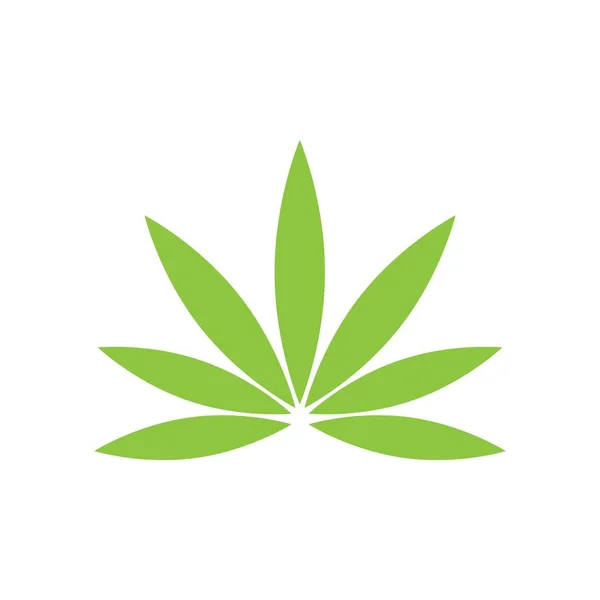 Illustration Vectorielle Feuille Cannabis Icon Desig — Image vectorielle