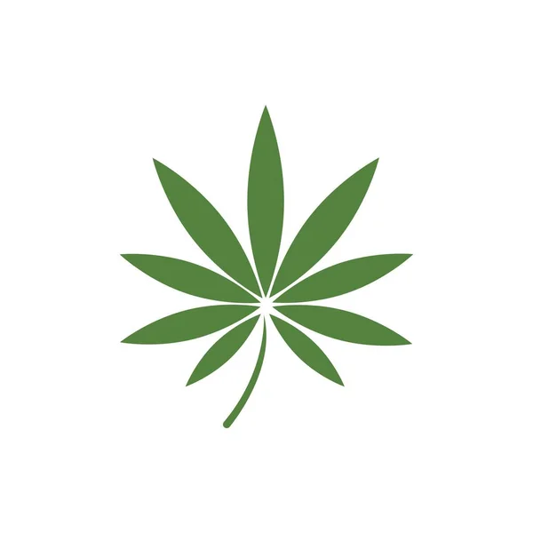 Cannabis Blatt Vektor Illustration Symbol Desig — Stockvektor