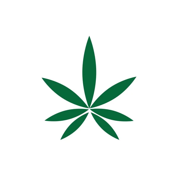 Cannabis Leaf Vector Illustration Icon Desig – stockvektor