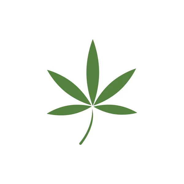 Cannabis Levél Vektor Illusztráció Ikon Desig — Stock Vector