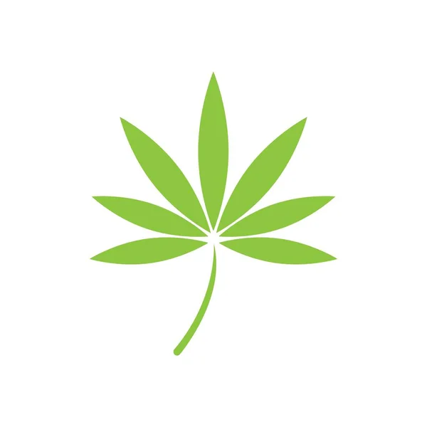 Cannabis Blatt Vektor Illustration Symbol Desig — Stockvektor