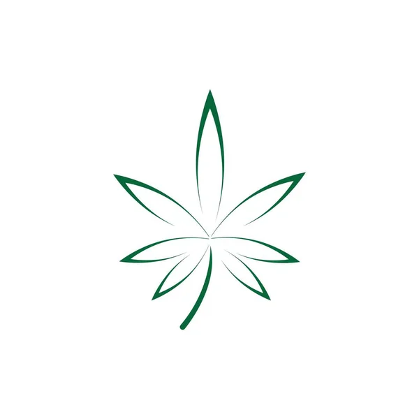 Cannabis Hoja Vector Ilustración Icono Desig — Vector de stock