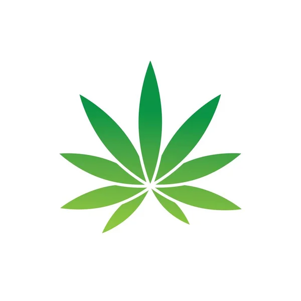 大麻の葉のベクトルのイラストアイコンのデザイン — ストックベクタ