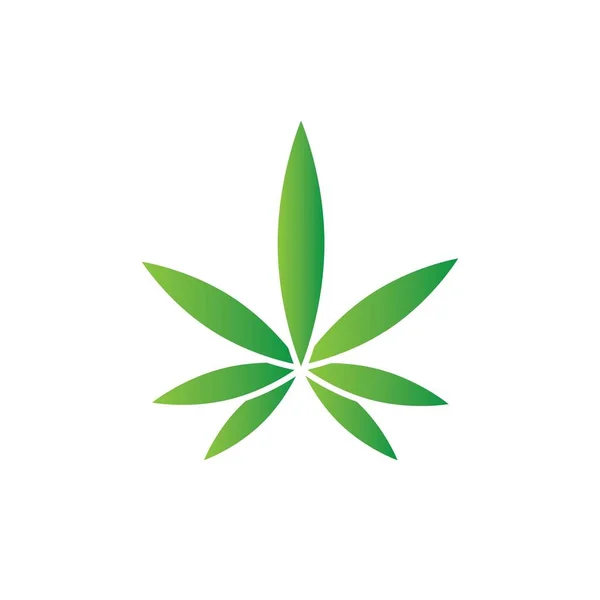Cannabis Hoja Vector Ilustración Icono Desig — Vector de stock