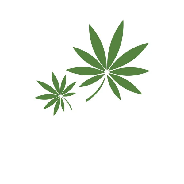 大麻の葉のベクトルのイラストアイコンのデザイン — ストックベクタ